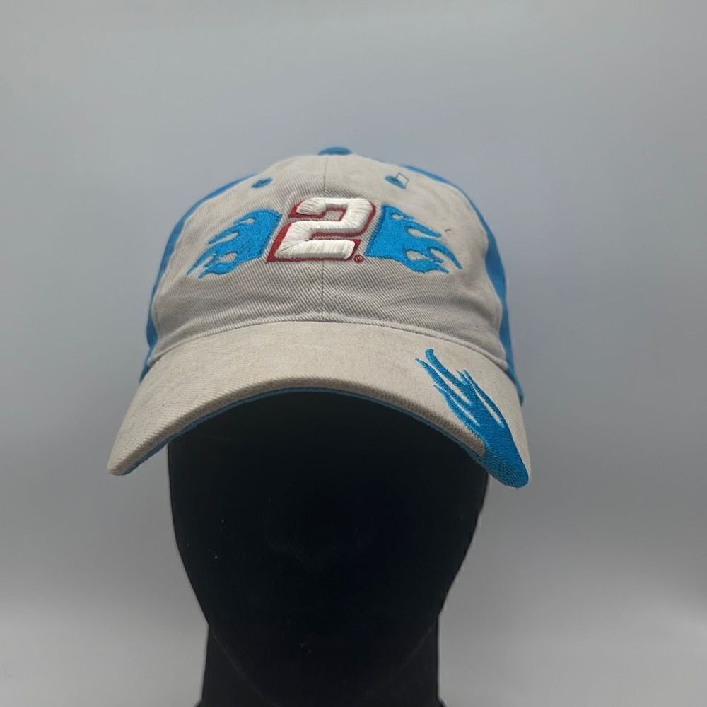 Rusty Wallace Nascar Racing Adjustable Adults hat Racing Flames Chase Authentic